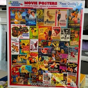 White Mountain 1000 piece “Movie Posters” puzzle